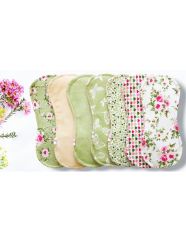 Confezione da 7 assorbenti lavabili senza ali - ROSA (S)