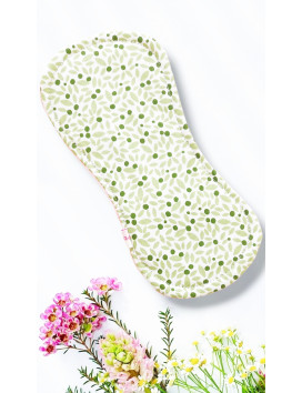 Pack 7 serviettes hygiéniques lavables sans ailettes - ROSES (S)