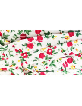 Coppia di lacci in tessuto - ROSE ROSSE