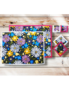 Placemats with coasters and napkin rings - GLADYS