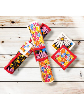 Placemats met onderzetters en servetringen - GLADYS