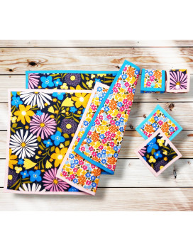 Manteles individuales con posavasos y servilleteros - GLADYS
