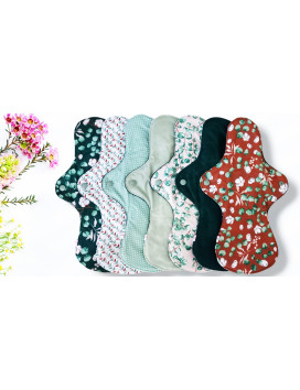 Confezione da 7 assorbenti lavabili EUCALYPTUS (XL/NOTTE)