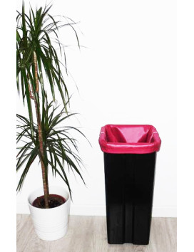 Wasbare en herbruikbare vuilniszak FUCHSIA (40L)