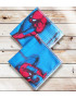 Washable and reusable cotton handkerchiefs - SPIDERMAN (22 x 22 cm)