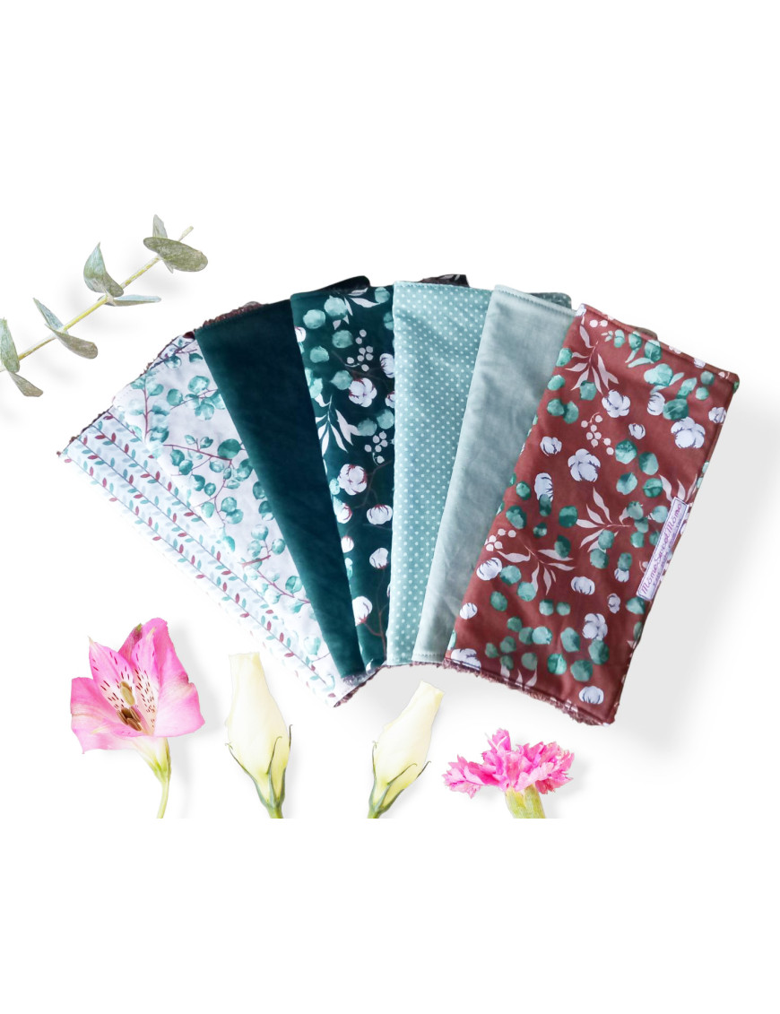 Essuie - tout lavable - EUCALYPTUS (7 feuilles)