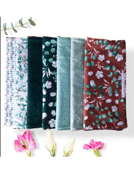 Washable paper towels - EUCALYPTUS (7 sheets)