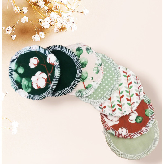 Washable makeup remover pads - EUCALYPTUS