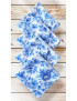 Wasbare en herbruikbare katoenen zakdoeken - BRIDGERTON COBALT