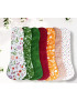 Pack of 7 washable sanitary napkins - WILDFLOWERS - (XL/NIGHT)
