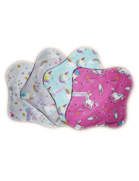 Set 4 UNICORN washable sanitary napkins (M)