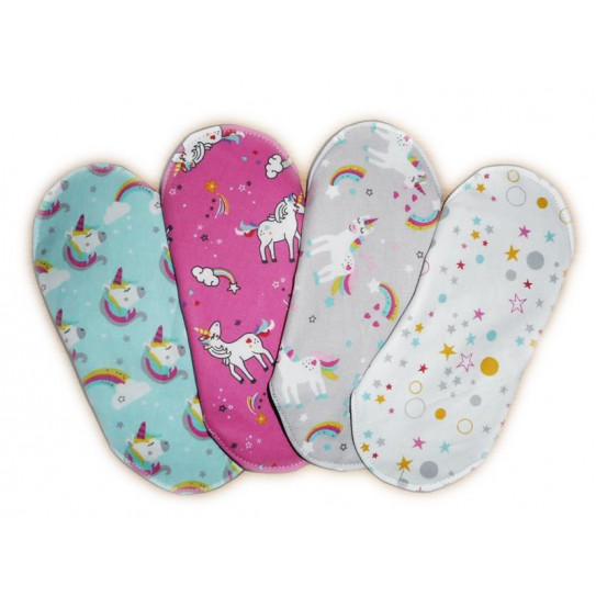 Set 4 servilletas lavables de UNICORNIO (M)