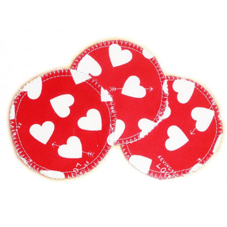 3 Bio waschbare Reinigungsscheiben LOVE 3 Bio waschbare Reinigungsscheiben LOVE