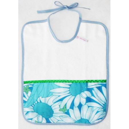 Lätzchen Frottee BLAUE BLUME Lätzchen Frottee BLAUE BLUME