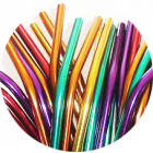 Case and brush (for reusable straw)